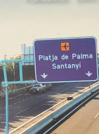 Cartel de carretera de un flyer de Gala de Tarde del año 2000