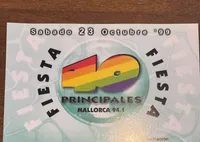 Flyer de una fiesta temática de Gala de Tarde, 1999
